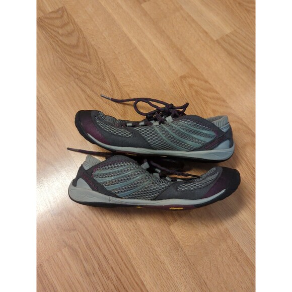 Merrell Pace Glove Dark Shadow Running Shoes Barefoot Vibram Women 5 Gray - Picture 7 of 9